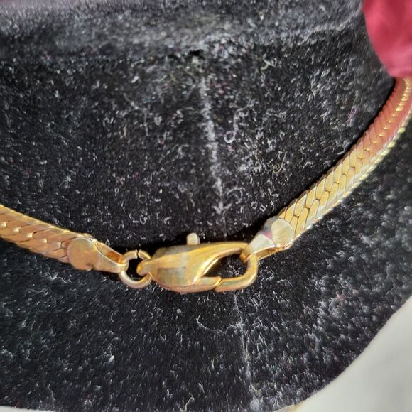 Gold & Rhinestone 16" Necklace - Picture 5 of 7